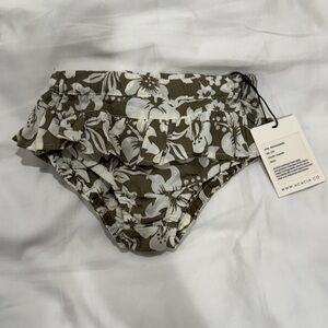 Floral Ruffle Bikini Bottom acacia